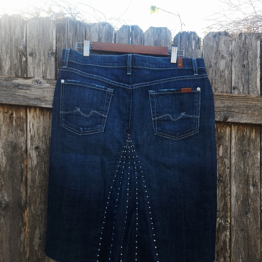 7 For All Mankind Denim Skirt